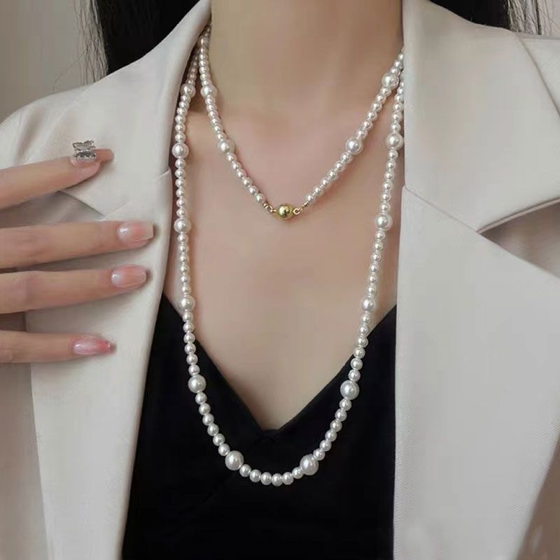 Fashion Long Pearl Necklace Sweater Chain