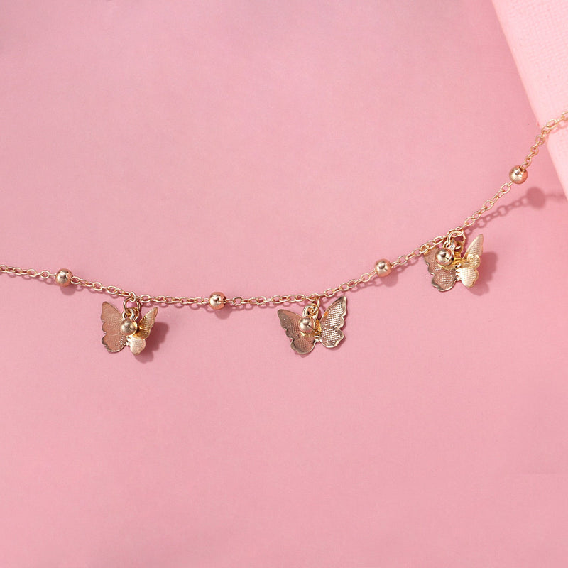 butterfly Charm Dangles Anklet Bracelet