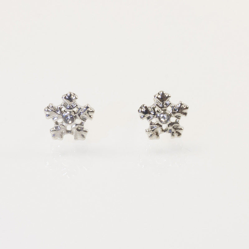 Plain Snowflake Earrings