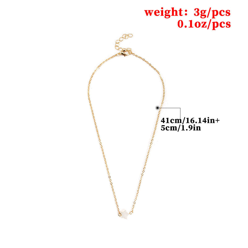 Shell Star Charm Necklace