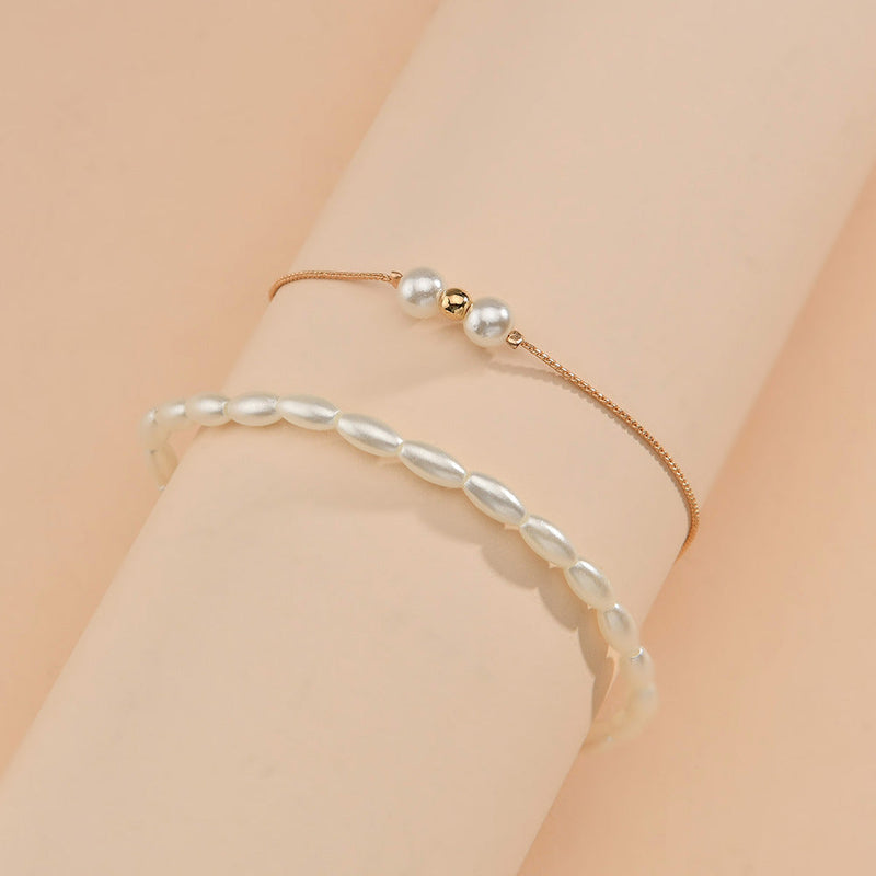 Layer Pearl Chain foot Jewelry