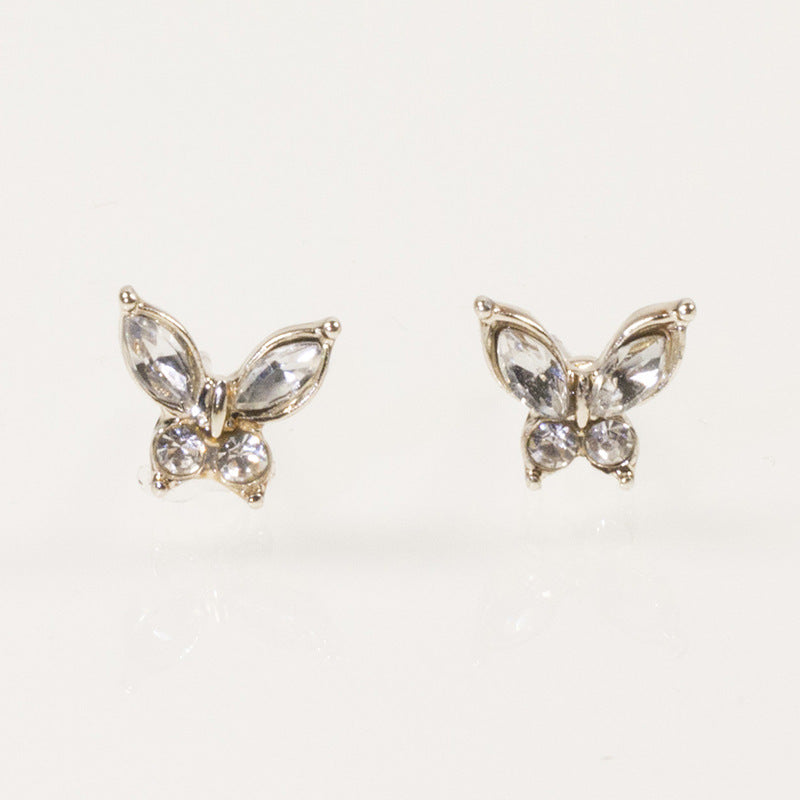 Bee butterfly stud earrings set