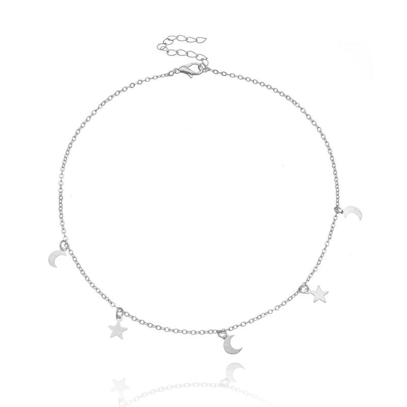 Star Moon Necklace for Women