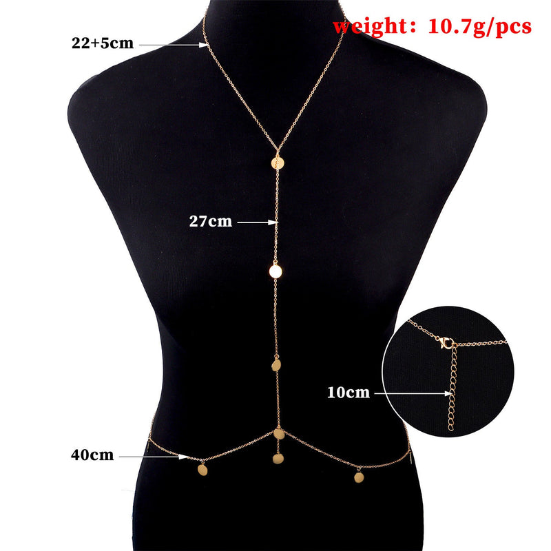 Sexy Coin Belly Body Chain Fashion Body Chain Jewelry for Women