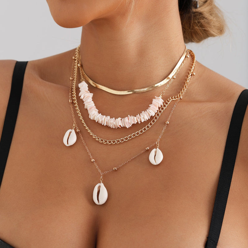 Handmade Pearl Choker Necklace Irregular Pearl Multy Layered