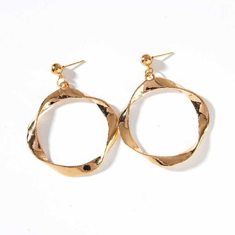 Elegant Irregular Hoop Earring