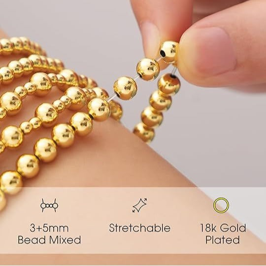 CCB Beads Link Chain Bracelet