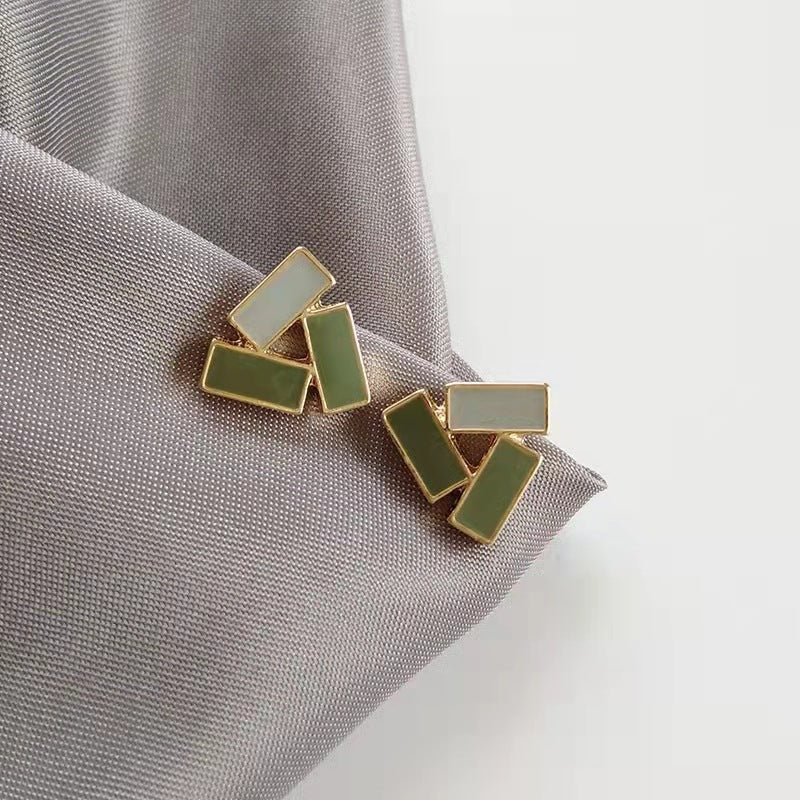 Geometric Triangle Earrings