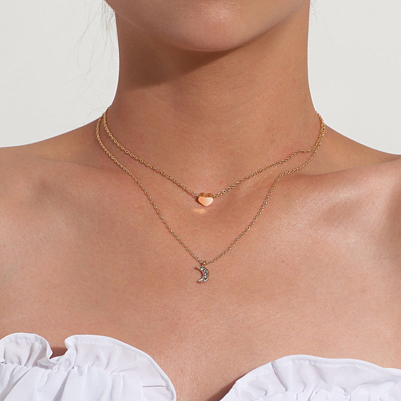Double Layer Heart Necklace