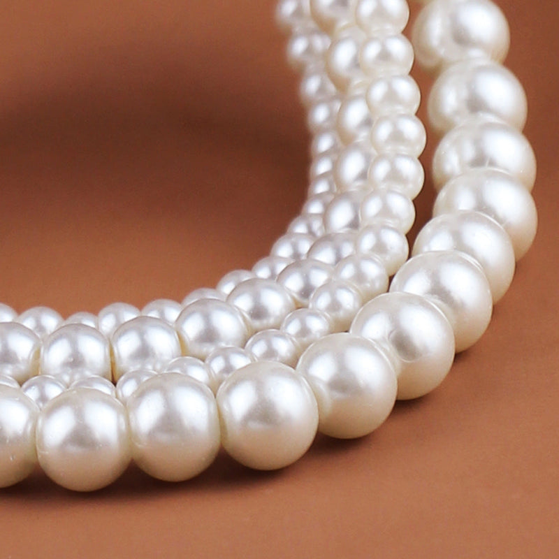 Simulated Pearl Chokers Multi-Layer Pearl Necklace