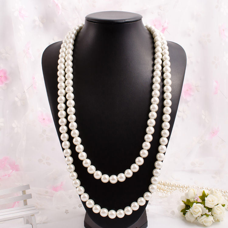 150cm Multi-layer Long Pearl Necklace for Women