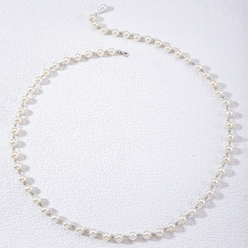 Elegant Pearl Beads Waist Chain for Women