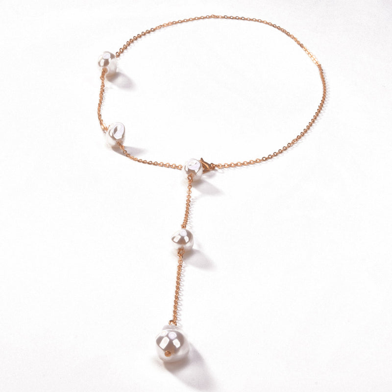 Tassel Pearl Pendant Necklace