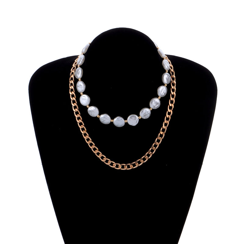 Baroque Pearl Necklace Multi Layer