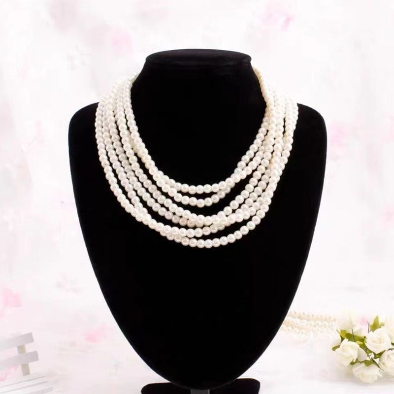 Wedding Pearl Necklace Jewelry for Bride