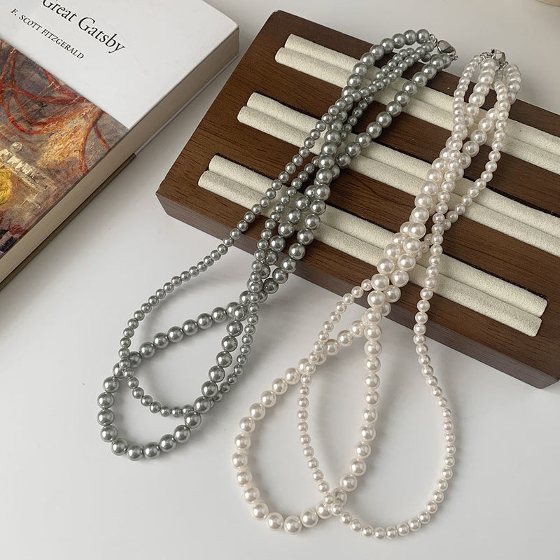 Twist Pearl Choker Necklace Fashion Jewelry