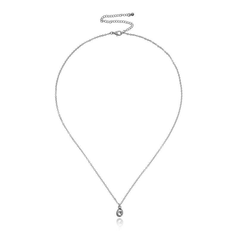 Solitaire Stone Pendant Necklace