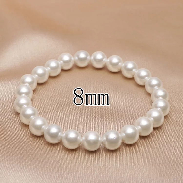 Simple Elegant Round Beads Shell Pearl Beads Bracelets