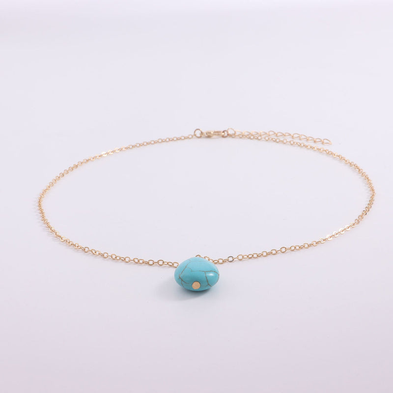 Turquoise Drop Pendant Necklace for Women