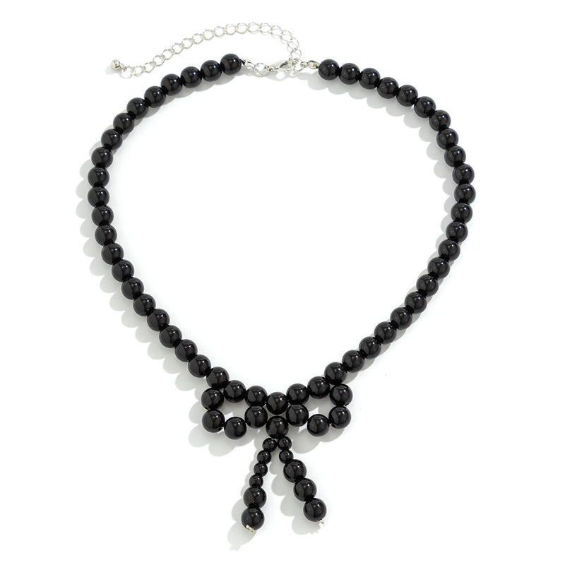 Bow Pearl Beaded Necklace for Women