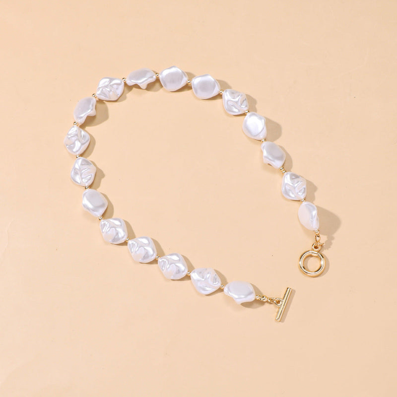 Irregular Baroque Pearl Necklace for Women