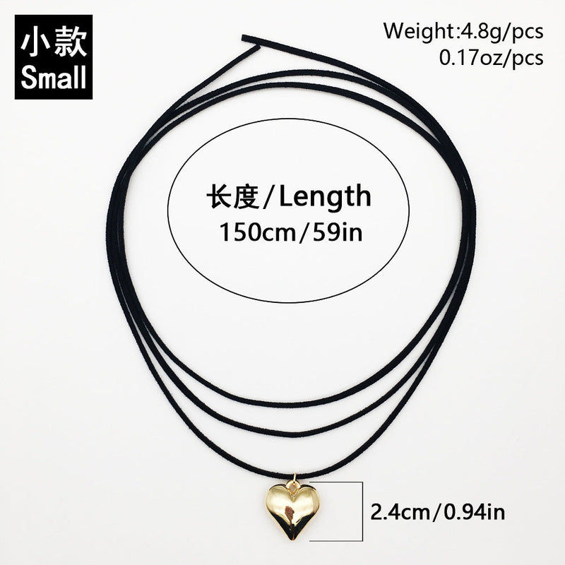 Fashion Big Love Heart Pendant Necklace for Women