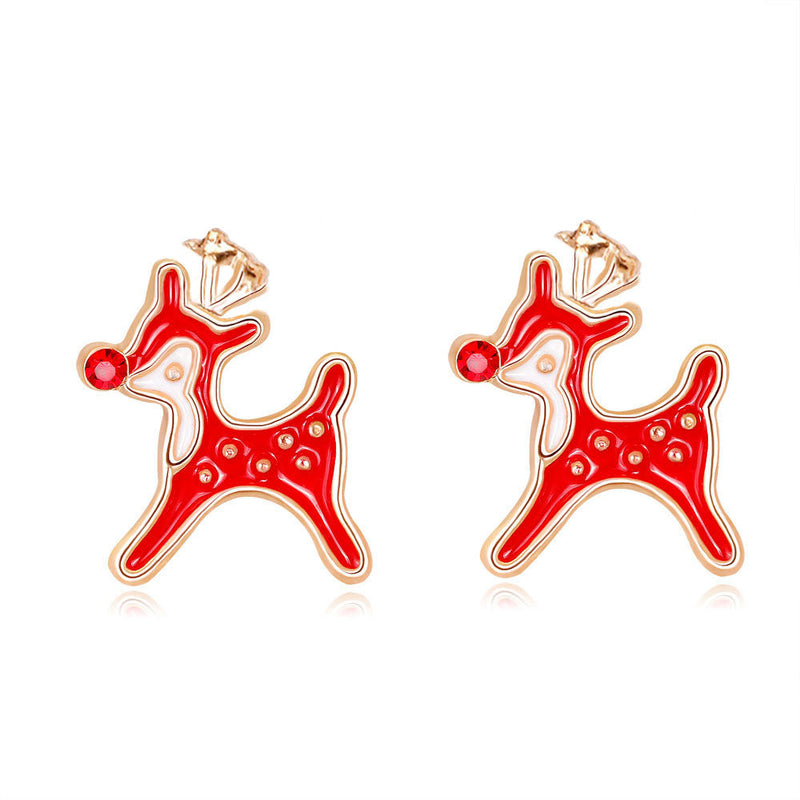 Cute Deer Christmas Gift Earrings