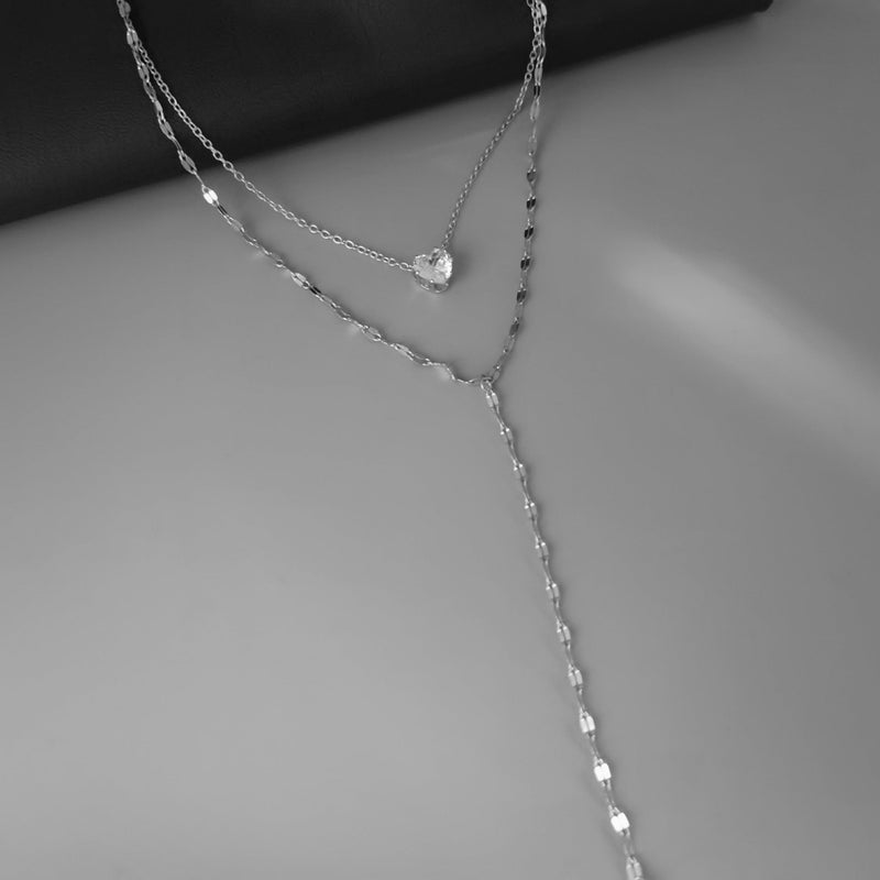 Double Layered Choker Necklace Women Sexy Tassel