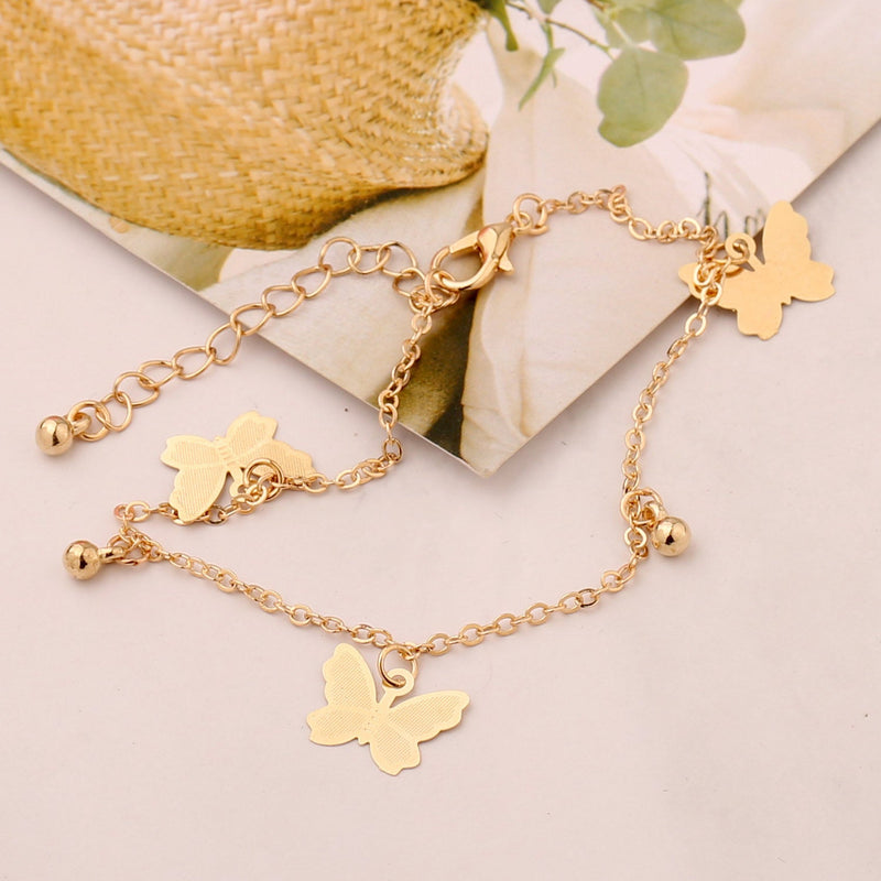 Butterfly Charms Anklets Chain Jewelry