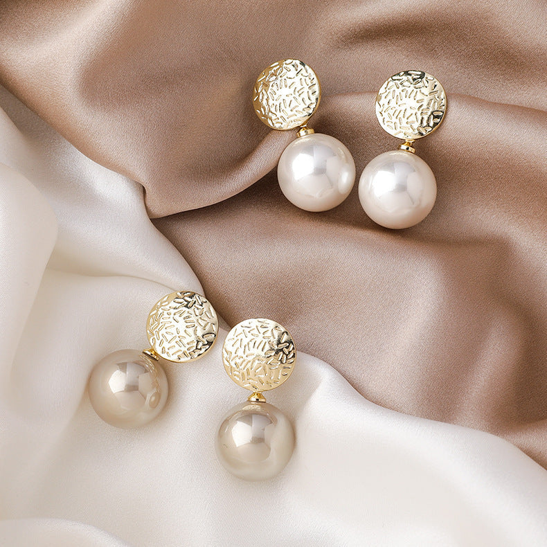 Pearl Geometric Sweet Elegant Women Dangle Earring