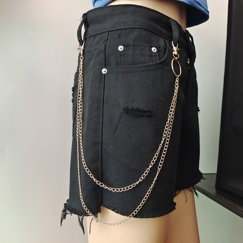 Punk Rock Style Metal Layer Trouser Chain Wallet Chain