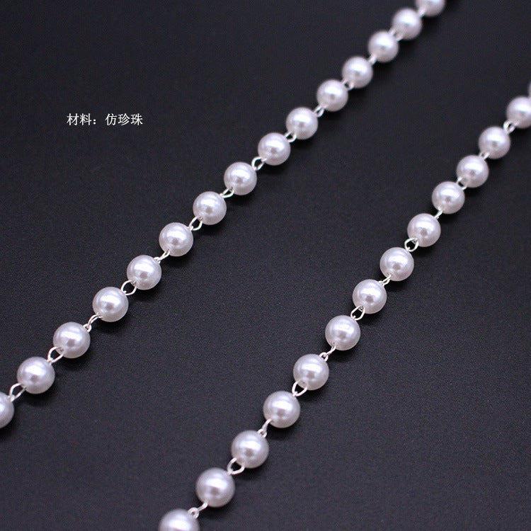 Pearl Adjustable Straight Shoulder Strap Bridal Accessories Bra Belt