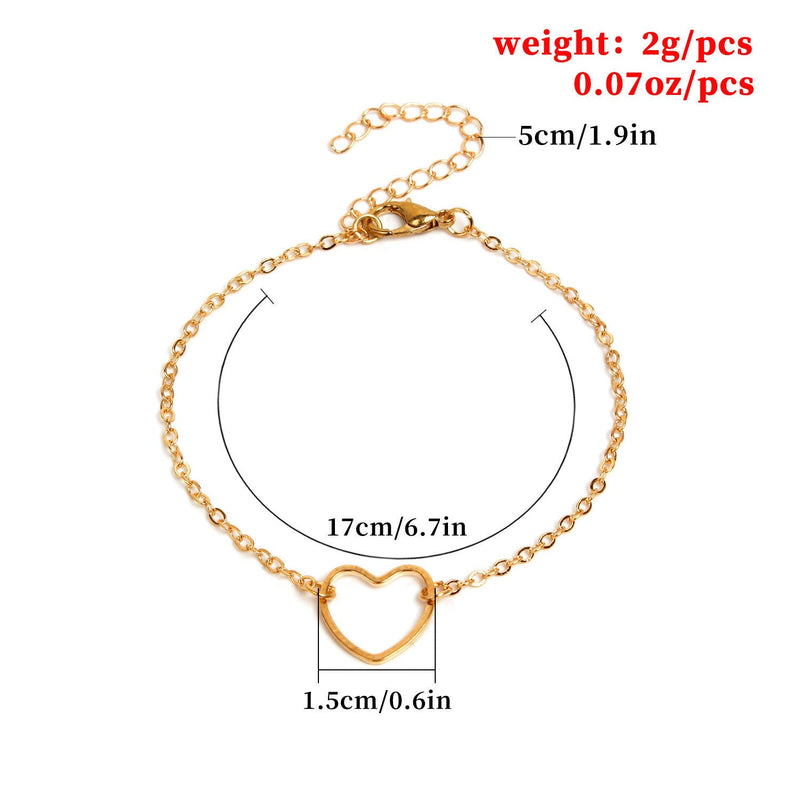 Fashionable Hollow Heart Bracelet