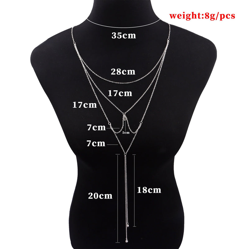 Sexy Body Chain Dress Body Jewelry Multilayer Bikini Waist Chain