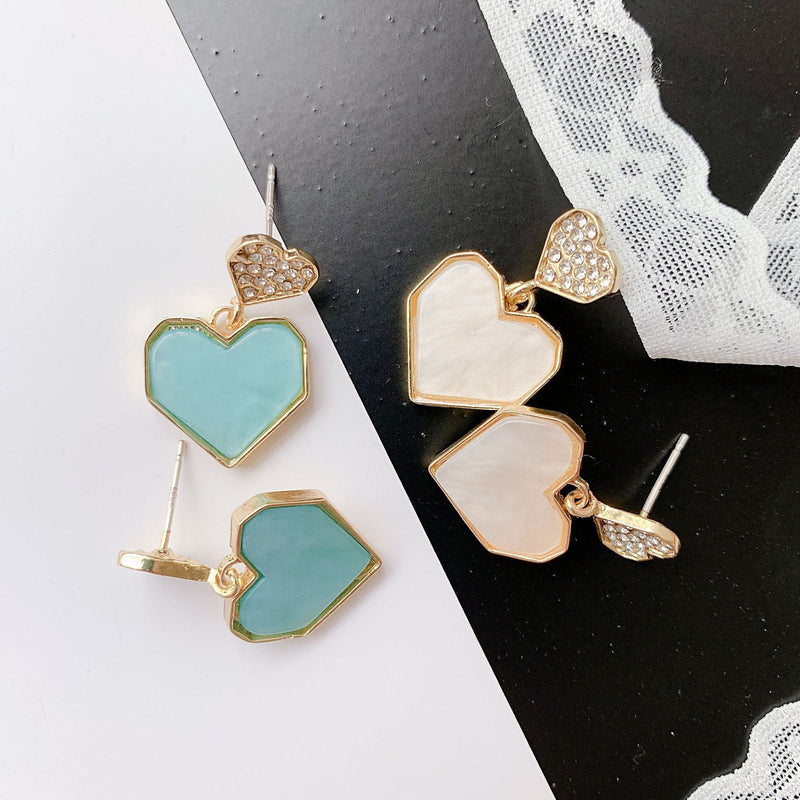 Double Heart Earrings