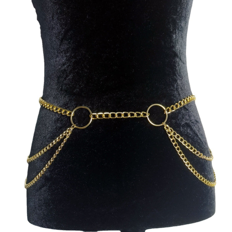 Metal Body Chain Tassel Multilayer Sexy Waist Chain