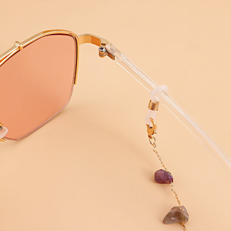 Women Sunglasses Holder Natural Stone Turquoise Sunglass Chain