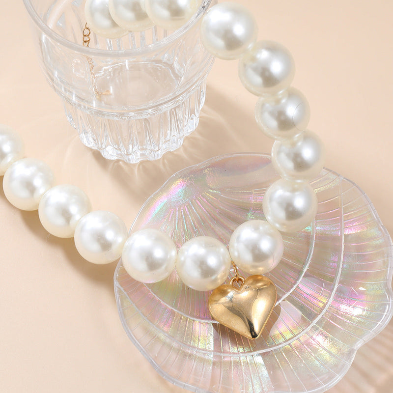 Exaggerated Large Beads Fashion Short Necklaces