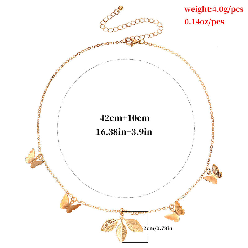 butterfly Pendant Necklace for Women