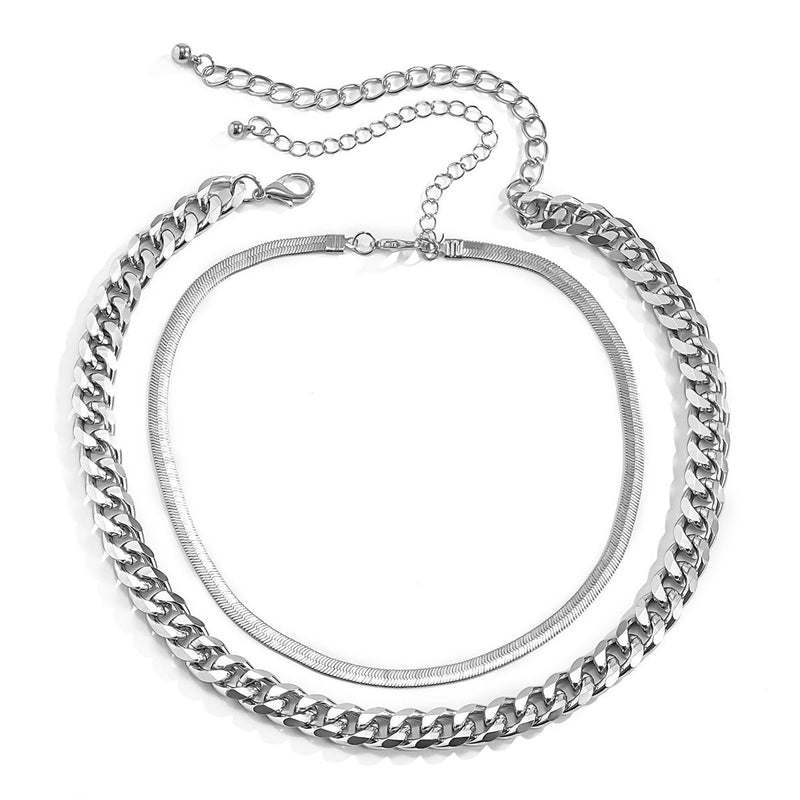 Multilayer Layered Snake Chain Necklace