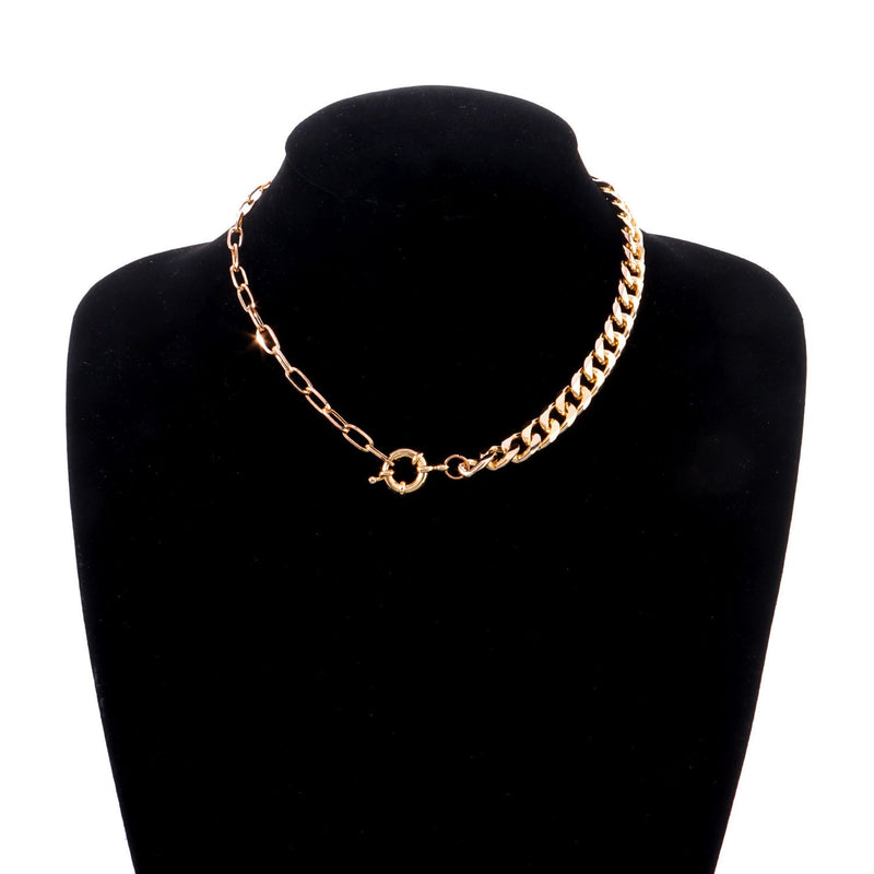 Double Paperclip Rope Chain Necklace Jewelry