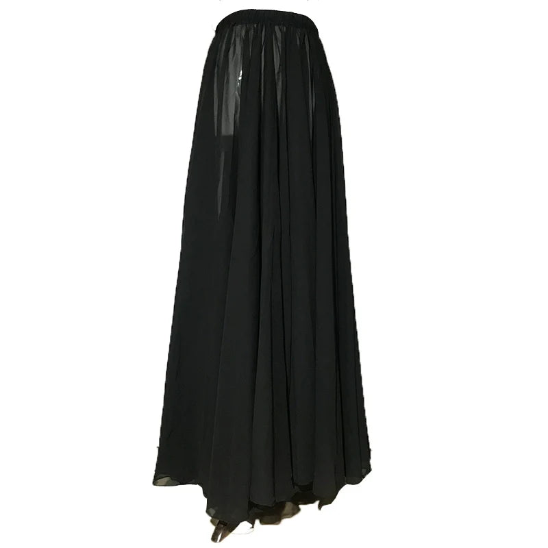 720-Degree Large Hem Half-Length Yarn Dance  Skirt