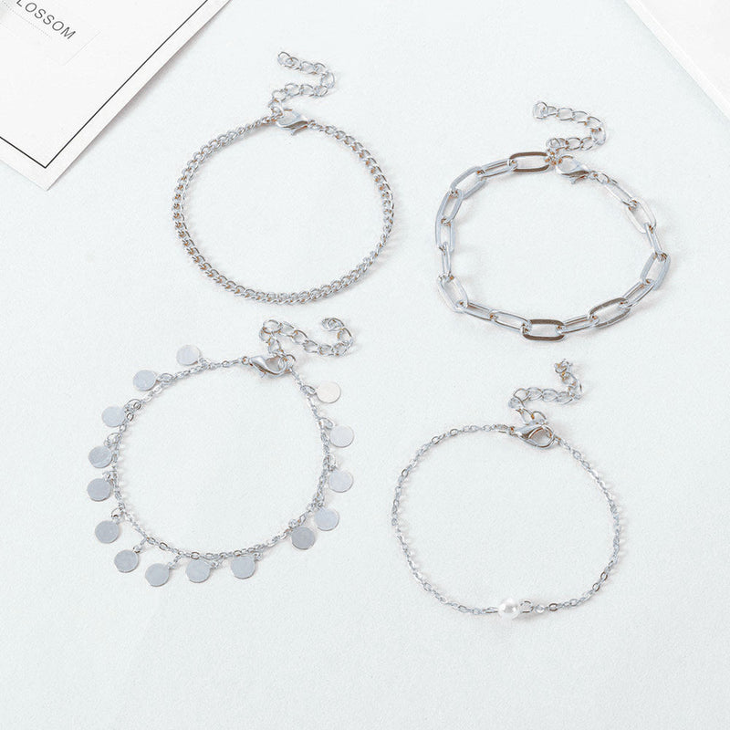 Disc Beaded Layer Bracelet