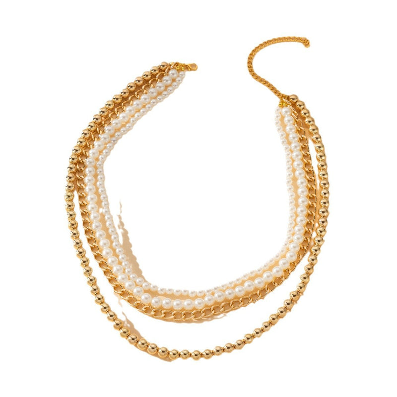 Multi-layer Long Pearl Necklace