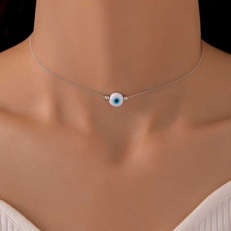 Evil Eye Charm Choker Necklace