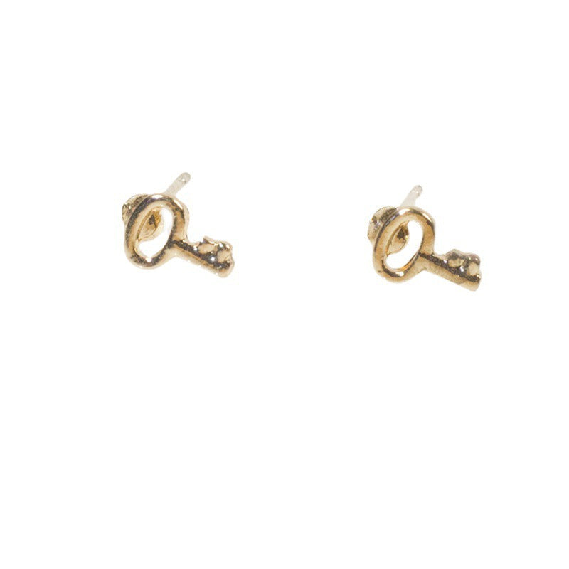 Mini Key Stud Earring