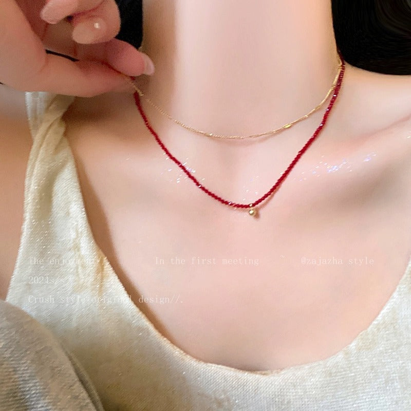 Tiny Small Bead Necklace