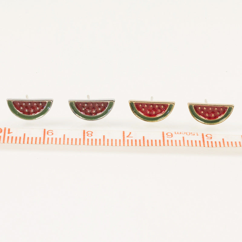 Enamel Watermelon Stud Earring