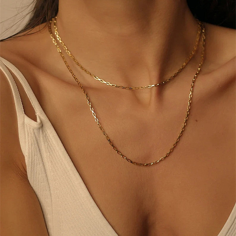 Double Layer Chain Necklace