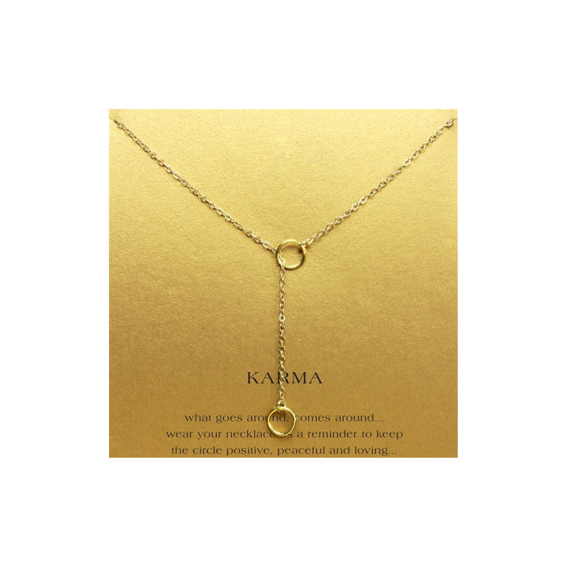 Circle Pull Short Necklace